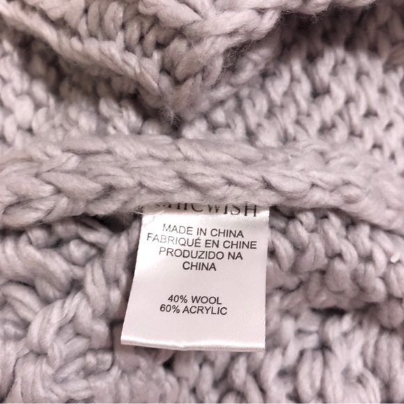 Chicwish Knit Your Love Oversized Chunky Handmade Heart Popcorn Cardigan Sweater - Picture 6 of 7